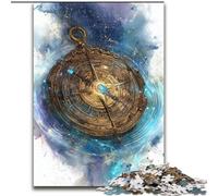 Puzzles pour Adultes 1000 pièces, Horloge Aquarelle, Jouet éducatif et décompressant, idéal comme Cadeau pour Toute la Famille (Taille 50x75cm)