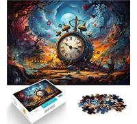 Puzzles pour Adultes 1000 pièces Horloge colorée Art Difficile Puzzle Dur 26x38cm Cadeaux pour Amis et Famille pour Les 14 Ans