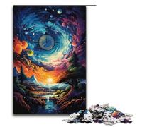 Puzzles pour Adultes 1000 pièces Horloge sur la planète Puzzles Jeux Jouets Cadeau Convient pour la décoration de Bureau 1000 pièces (38 x 26 cm)