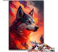Puzzles pour Adultes, 1000 pièces Husky en Carton, Divertissement Relaxant, Cadeau de Noël idéal et décoration d'intérieur, 1000 pièces(26x38cm)