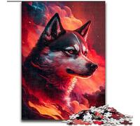 Puzzles pour Adultes, 1000 pièces Husky en Carton, idéal pour Les fêtes ou Les Anniversaires, Jeu de société, 1000 pièces(26x38cm)