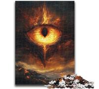 Puzzles pour Adultes 1000 pièces Œil du Diable Difficile à réaliser, mais Amusant et Humoristique Décoration d'intérieur et Cadeaux Uniques 26x38cm