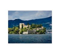 Puzzles pour Adultes 1000 Pièces,Île du Lac de Garde - Villa Cavazza-Borghese,Puzzle en Bois Enfants Jouet Cadeau Éducatif Intellectuel Décompression Amusant Jeu De Famille(75x50cm)-AO66