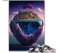 Puzzles pour Adultes 1000 pièces Île Flottante Puzzle Décoration intérieure Jeu de réflexion pour Adolescents et Interaction familiale (Taille : 50x75cm)