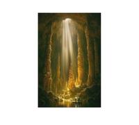 Puzzles pour Adultes 1000 Pièces,Image De Puzzle en Bois pour Adultes，Rayon de lumière dans la Profondeur d’Une énorme Grotte，Puzzles pour Enfants Jeux Éducatifs Jouets Joli Cadeau-AH65