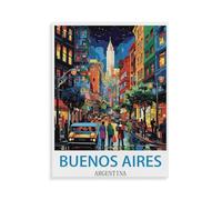 Puzzles pour Adultes 1000 Pièces,Image De Puzzle en Papier pour Adultes，Buenos Aires Argentine，Puzzles pour Enfants Jeux Éducatifs Jouets Joli Cadeau,Puzzles Classiques（38x26cm）-N66