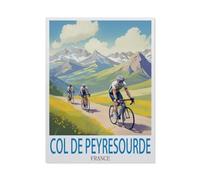Puzzles pour Adultes 1000 Pièces,Image De Puzzle en Papier pour Adultes，Col de Peyresourde, France，Puzzles pour Enfants Jeux Éducatifs Jouets Joli Cadeau,Puzzles Classiques（50x70cm）-P42