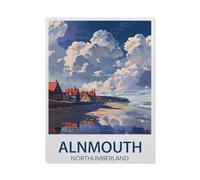 Puzzles pour Adultes 1000 Pièces,Image De Puzzle en Papier pour Adultes,d'Alnmouth Northumberland, Plage,Puzzles pour Enfants Jeux Éducatifs Jouets Joli Cadeau,Puzzles Classiques(50x70cm)-AX61