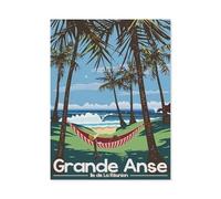 Puzzles pour Adultes 1000 Pièces,Image De Puzzle en Papier pour Adultes，Grande Anse Île de la Réunion，Puzzles pour Enfants Jeux Éducatifs Jouets Joli Cadeau,Puzzles Classiques（50x70cm）-AR1
