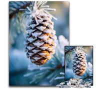Puzzles pour Adultes 1000 pièces Impressions Hivernales Pas de Puzzles pour Adultes Soirée de Jeux en Famille Amusant Œuvre décorative à Faire soi-même 1000 pièces (38 x 26 cm)