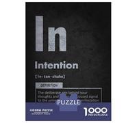 Puzzles pour Adultes 1000 Pièces Intention Element - Focused Manifestation Mindset Puzzle pour Adultes Jeux Relaxants Assemblage De Motifs Cadeaux pour Les Amis Et La Famille 70x50cm/1000pcs