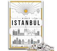 Puzzles pour Adultes 1000 pièces, Istanbul, Turquie Puzzles pour Adultes Difficiles, idéal comme Cadeau pour Toute la Famille Convient aux Enfants de 14 Ans et Plus (50x75cm)