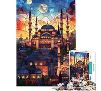 Puzzles pour Adultes 1000 pièces Istanbuls Radiant Dawn Puzzles pour Adolescents Jeu de réflexion Découpe de précision Activités Amusantes à la Maison (Dimensions 75x50cm)