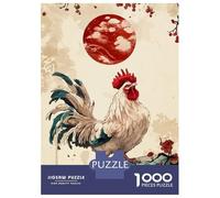 Puzzles pour Adultes 1000 Pièces Japanese Chicken Puzzle pour Adolescents Assemblage De Motifs Interaction Parent-Enfant Jeu Au Design Soigné 70x50cm/1000pcs