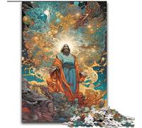 Puzzles pour Adultes, 1000 pièces Jésus-Christ en Carton, Casse-tête Stimulant pour Les Adolescents, Parfait pour la décoration intérieure ou comme Cadeau 1000 pièces(26x38cm)