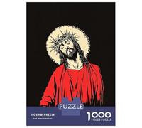 Puzzles pour Adultes 1000 Pièces Jesus Christ Illustration Puzzle pour Adultes, Jeu De Réflexion, Cadeaux pour Femmes, Activités Amusantes À La Maison 38x26cm/1000pcs