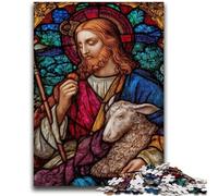 Puzzles pour Adultes 1000 pièces, Jésus coloré, Difficile à réaliser, mais Amusant et Humoristique, Cadeau d'anniversaire, Cadeaux, décoration Murale 26x38cm