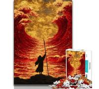 Puzzles pour Adultes 1000 pièces Jésus dans l'océan, Jouets éducatifs et Anti-Stress, Cadeaux d'anniversaire Uniques (Taille 38x26cm)