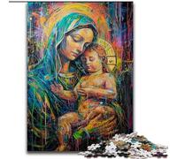 Puzzles pour Adultes 1000 pièces Jésus Graffiti, à partir de 14 Ans, décoration d'intérieur, à Offrir en Cadeau à Toute la Famille (Taille 26x38cm)