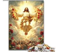 Puzzles pour Adultes 1000 pièces Jésus, pour Les 14 Ans et Plus Chaque pièce est Unique - Jeu Amusant et Stimulant pour Toute la Famille Bon Cadeau (Taille 26x38cm)