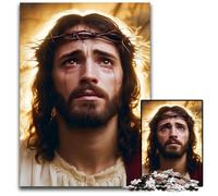 Puzzles pour Adultes 1000 pièces Jésus Puzzles en Bois Cadeau pour Hommes et Femmes, Quotidien et Occasions spéciales 50x75cm