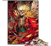 Puzzles pour Adultes 1000 pièces, Jeu de Chevalier Squelette, Jeu interactif Familial, défi cérébral, Cadeau 50x75cm