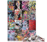 Puzzles pour Adultes 1000 pièces Jeu de gribouillages Jeu Stimulant 26 x 38 cm Collection d'artistes Beaux-Arts Convient aux Adolescents de 14 Ans et Plus.