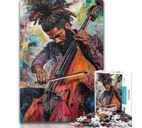 Puzzles pour Adultes, 1000 pièces, Jeu de Guitare, Jeu Familial, Anti-Stress, défi Difficile, Cadeaux du Père Noël Secret, 50x75cm