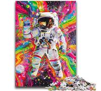 Puzzles pour Adultes 1000 pièces, Jeu éducatif et Difficile sur Le thème des astronautes psychédéliques, idéal comme Cadeau pour Toute la Famille (14 Ans et Plus, 50x75cm)