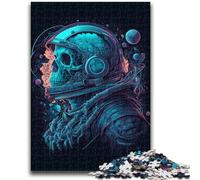 Puzzles pour Adultes 1000 pièces, Jeu éducatif, tête de Mort, Astronaute, idéal comme Cadeau pour Toute la Famille 50x75cm