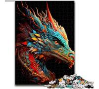Puzzles pour Adultes 1000 pièces, Jeu intellectuel, Dragon coloré, éléphant, Cadeau d'anniversaire, décoration Murale pour 14 Ans et Plus (Dimensions 50x75cm)