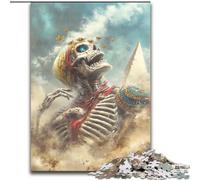 Puzzles pour Adultes 1000 pièces, Jeu intellectuel, Squelette Zombie, éléphant, Cadeau d'anniversaire, décoration Murale pour 14 Ans et Plus (Dimensions 50x75cm)