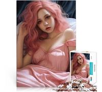 Puzzles pour Adultes 1000 pièces Jeune Fille Sexy d'anime Défi Difficile pour soulager Le Stress Œuvre d'art 52x38cm
