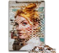 Puzzles pour Adultes 1000 pièces, Jeux éducatifs, Art psychédélique, Jouets à Faire soi-même, idéal comme Cadeau pour Toute la Famille, 50x75cm