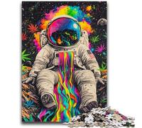 Puzzles pour Adultes 1000 pièces, Jeux éducatifs Difficiles, astronautes psychédéliques, pour Anniversaires et Noël, à partir de 14 Ans, 50x75cm