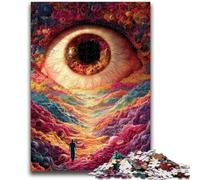 Puzzles pour Adultes 1000 pièces, Jeux éducatifs Difficiles, œil mystérieux, pour Anniversaire, Noël, à partir de 14 Ans, 26x38cm