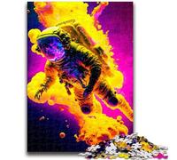 Puzzles pour Adultes 1000 pièces, Jeux éducatifs et Difficiles, astronautes colorés, Jouets à Faire soi-même, idéal comme Cadeau pour Toute la Famille, 50x75cm