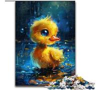 Puzzles pour Adultes, 1000 pièces, Joli Petit Canard Jaune, Jeu interactif Familial, idéal pour Les Adolescents, Cadeau Casse-tête (Taille : 50x75cm)