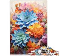 Puzzles pour Adultes 1000 pièces Jolies Fleurs Jouet Jeu intellectuel 26x38cm Cadeaux pour Amis et Famille pour Adolescent Âge 14 Ans et Plus