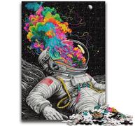 Puzzles pour Adultes 1000 pièces, Jouets d'astronautes psychédéliques Difficiles, Jeux éducatifs, Anti-Stress, Interaction Parent-Enfant, pour Les 14 Ans et Plus, 50x75cm
