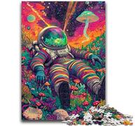 Puzzles pour Adultes 1000 pièces, Jouets d'astronautes psychédéliques, Jeux éducatifs, Anti-Stress, décoration d'intérieur Unique et Cadeaux 50x75cm