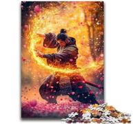 Puzzles pour Adultes 1000 pièces, Jouets Guerriers Ninja Japonais, Jeux éducatifs, Anti-Stress, Collection d'artistes, Beaux-Arts 26x38cm