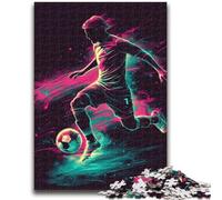 Puzzles pour Adultes 1000 pièces Joueur de Football Adolescent Puzzle, Réduction du Stress Interaction Parent-Enfant intéressante (26x38cm)