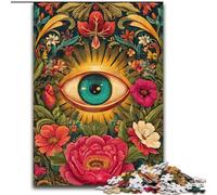Puzzles pour Adultes, 1000 pièces, Jungle Eyes, Jeu de décoration Stimulant, Jouet interactif Familial (Taille 50x75cm)