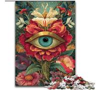 Puzzles pour Adultes 1000 pièces Jungle Eyes, Jeu Familial interactif, pour Les fêtes, Jeu d'activités familiales (Taille 26x38cm)