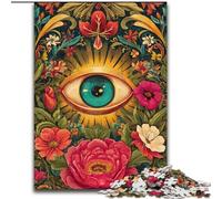Puzzles pour Adultes 1000 pièces Jungle Eyes Puzzle Activité de cohésion familiale, Cadeau Unique pour Les fêtes et Les Anniversaires (Taille 26x38cm)