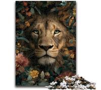 Puzzles pour Adultes 1000 pièces Jungle Lion Anti-Stress Défi Difficile Chaque pièce est Unique - Jeu Familial Stimulant et Amusant 26x38cm