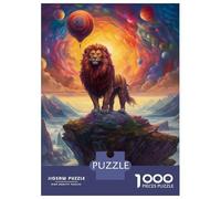 Puzzles pour Adultes 1000 Pièces King Lion Puzzle Adulte Jeux Amusants Analyse Et Logique Idéal comme Cadeau pour Toute La Famille 52x38cm/1000pcs