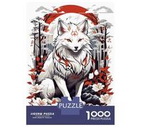 Puzzles pour Adultes 1000 Pièces Kitsune Fox Mask Puzzle pour Adultes - Jeu Anti-Stress - Améliore La Mémoire - Difficile Et Stimulant 38x26cm/1000pcs