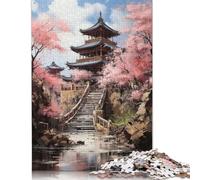 Puzzles pour Adultes 1000 pièces Kyoto Sérénité Puzzle Puzzle en Bois Convient aux Adultes et aux Plus de 18 Ans Jeu de Puzzle Familial 1000 pièces (75x50cm)